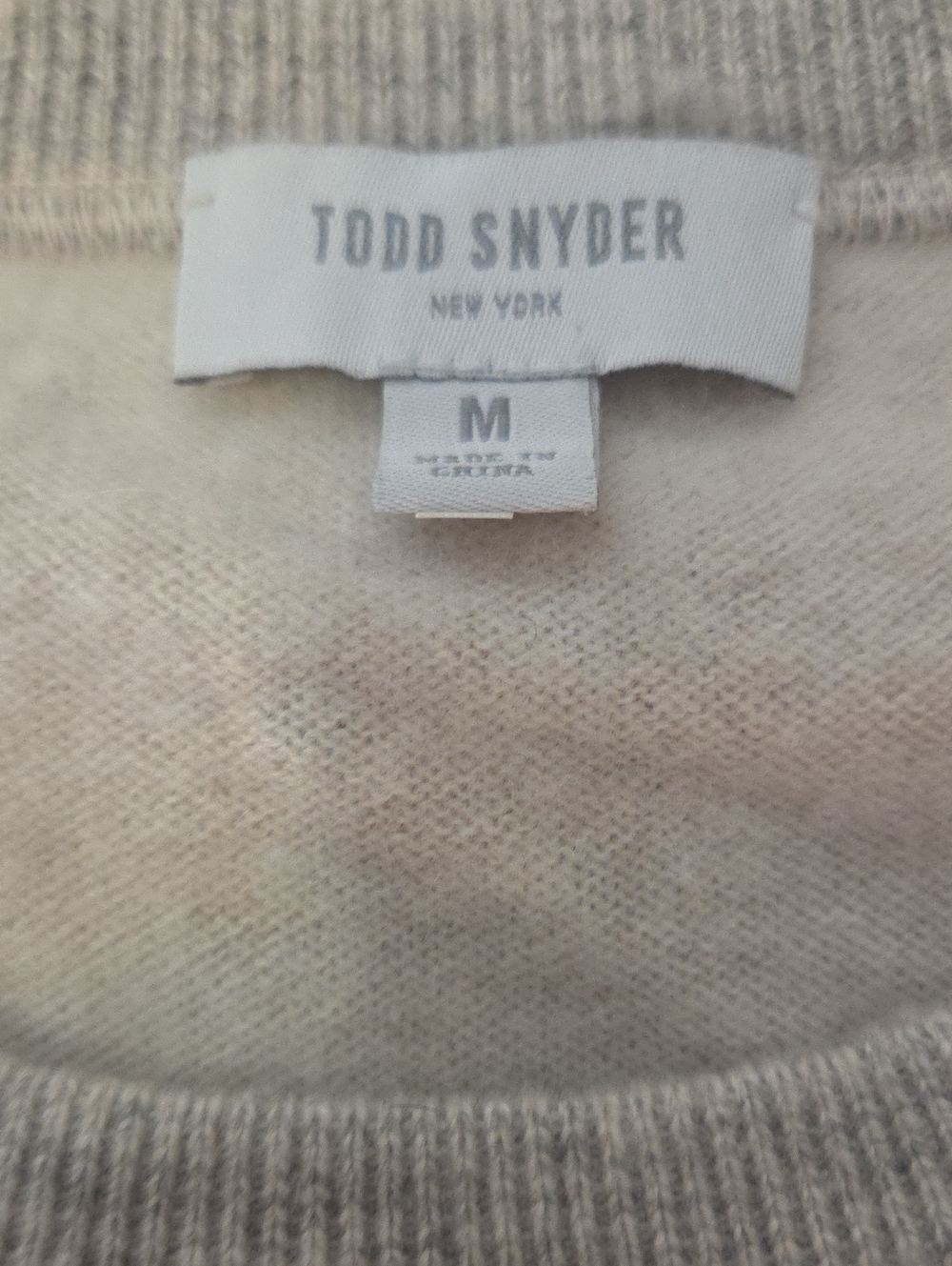 Todd Snyder Men's Crewneck Sweater - Light Beige Heather